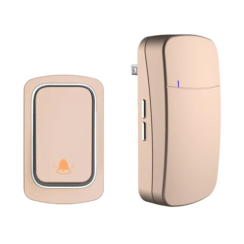 Drahtlose elektronische Türklingel mit Druckknopf aus Kunststoff Drahtlose elektronische Türklingel mit Druckknopf aus Kunststoff