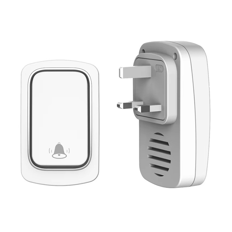 Drahtlose elektronische Türklingel mit Druckknopf aus Kunststoff