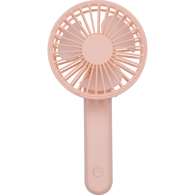 Tragbarer Mini-Handventilator mit weicher Puderdose und Einzelknopfsteuerung