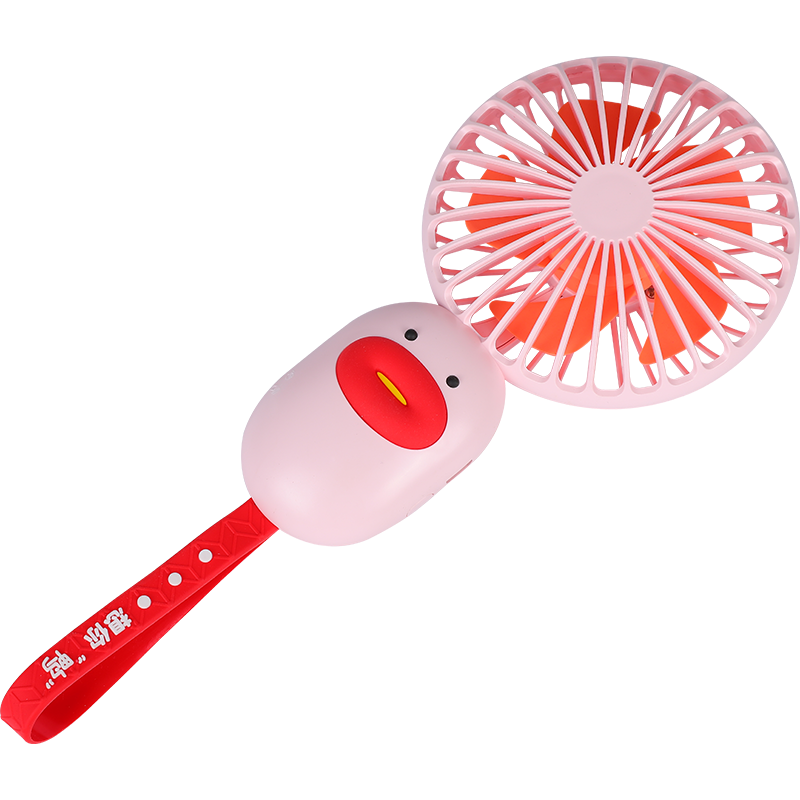 Handlicher, leiser kleiner Ventilator mit Graffiti-Enten-Motiv