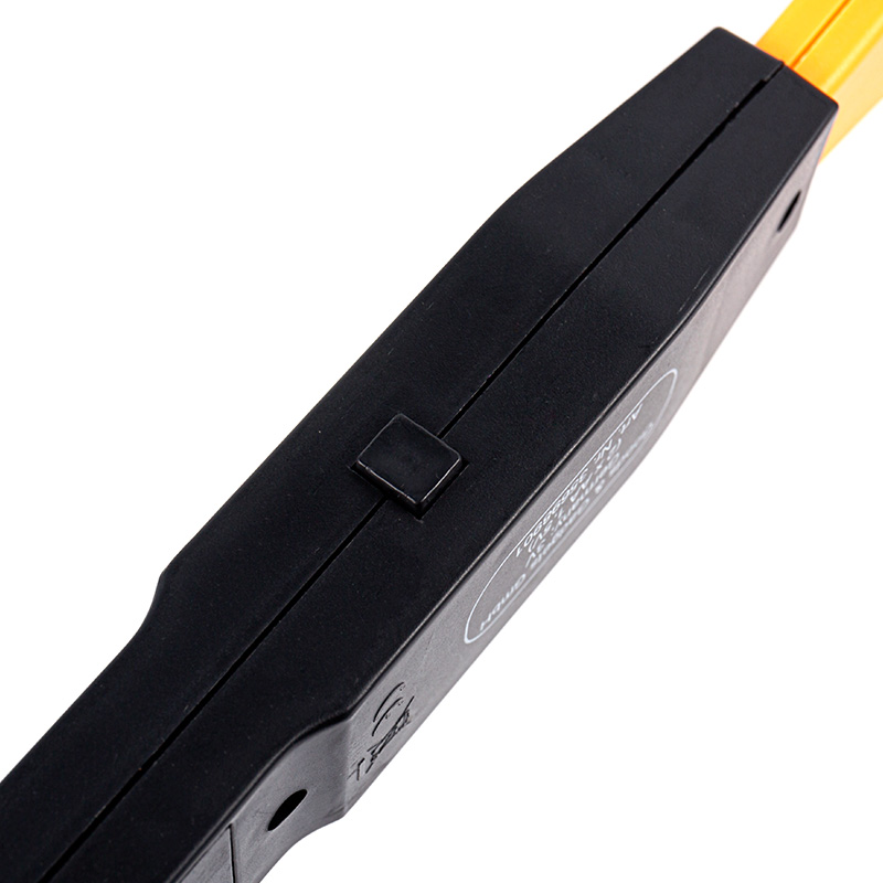 Auffällige elektrische Mückenklatsche mit orangefarbenem Rahmen und Sicherheit