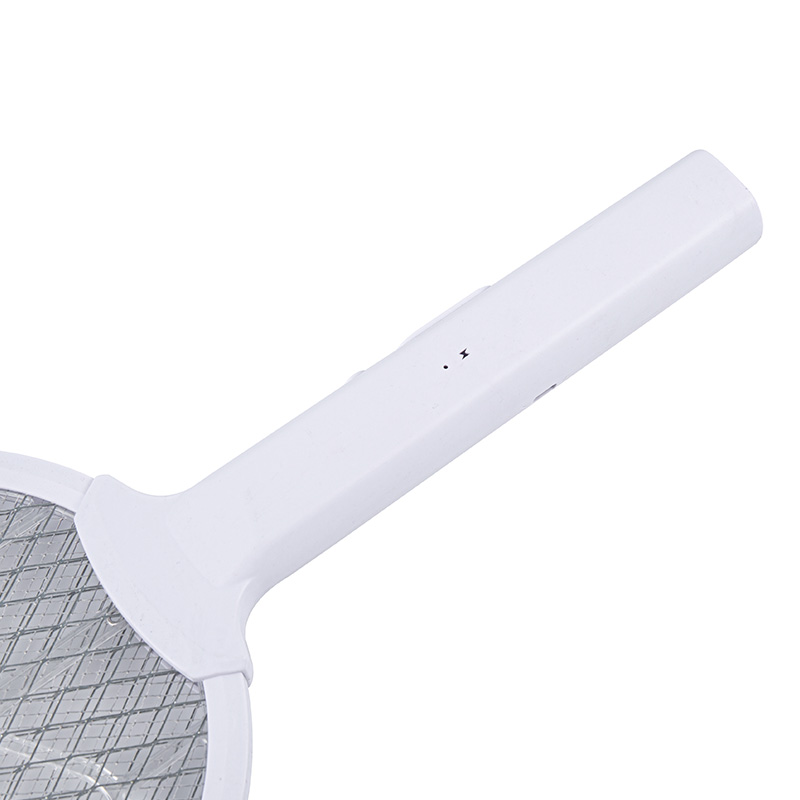 Elektrische Mückenklatsche mit elliptischem Netz und vertikaler Basis