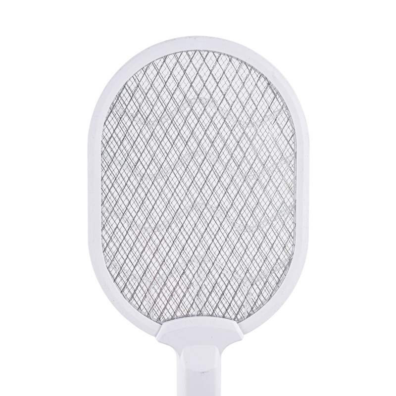 Elektrische Mückenklatsche mit elliptischem Netz und vertikaler Basis