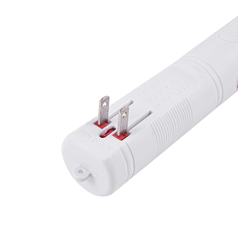 Leichte elektrische Mückenklatsche mit weißem Anti-Rutsch-Griff