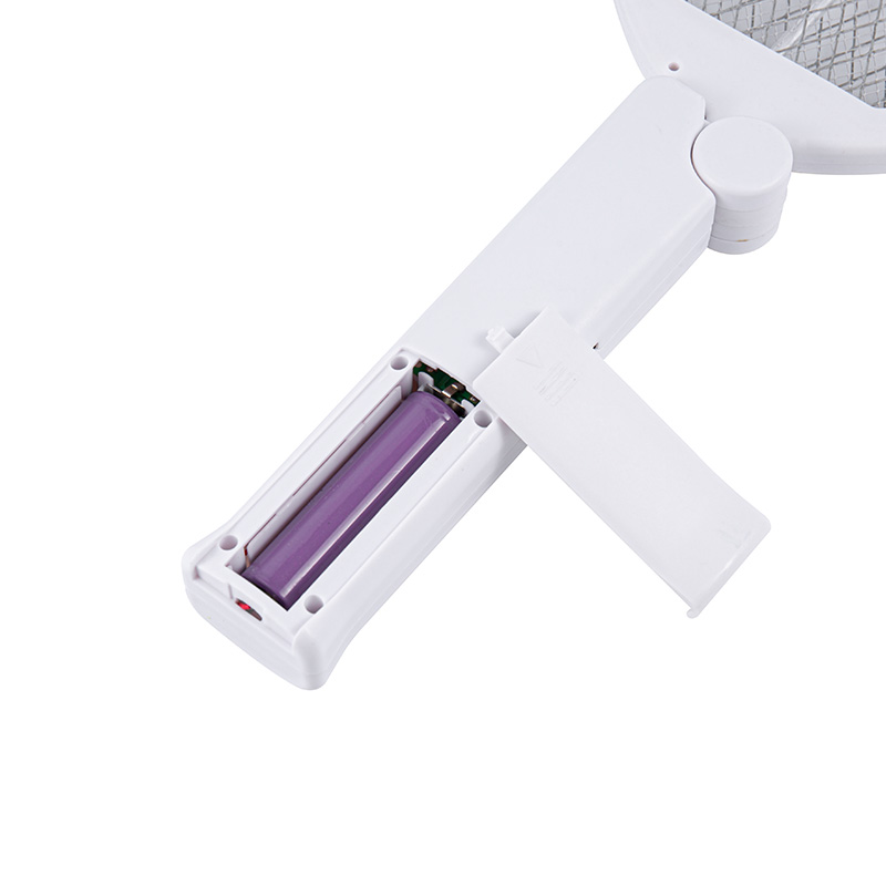 Minimalistische weiße leichte elektrische Mückenklatsche