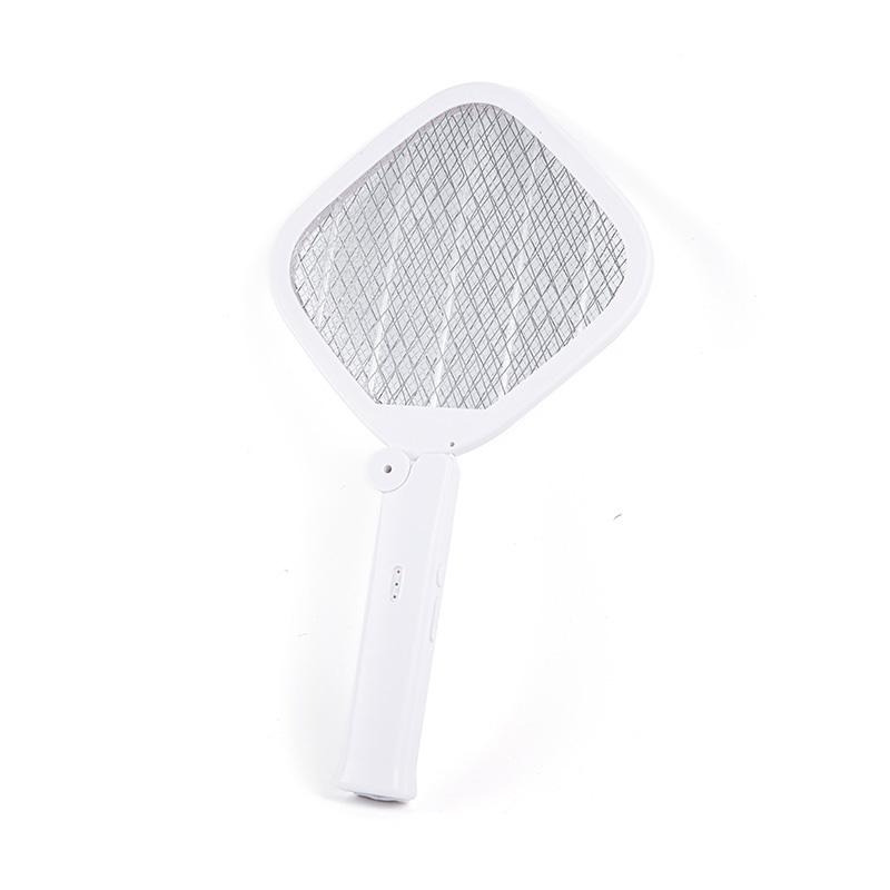 Minimalistische weiße leichte elektrische Mückenklatsche