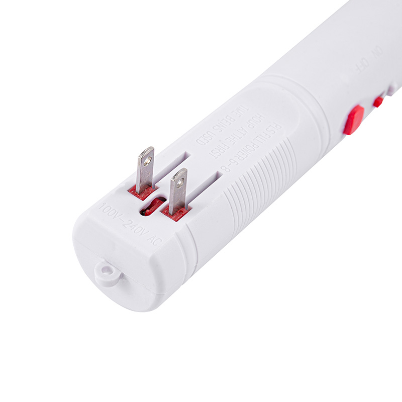 Leichte elektrische Mückenklatsche mit weißem Anti-Rutsch-Griff