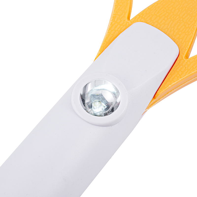 Leichte elektrische Mückenklatsche mit weißem Anti-Rutsch-Griff